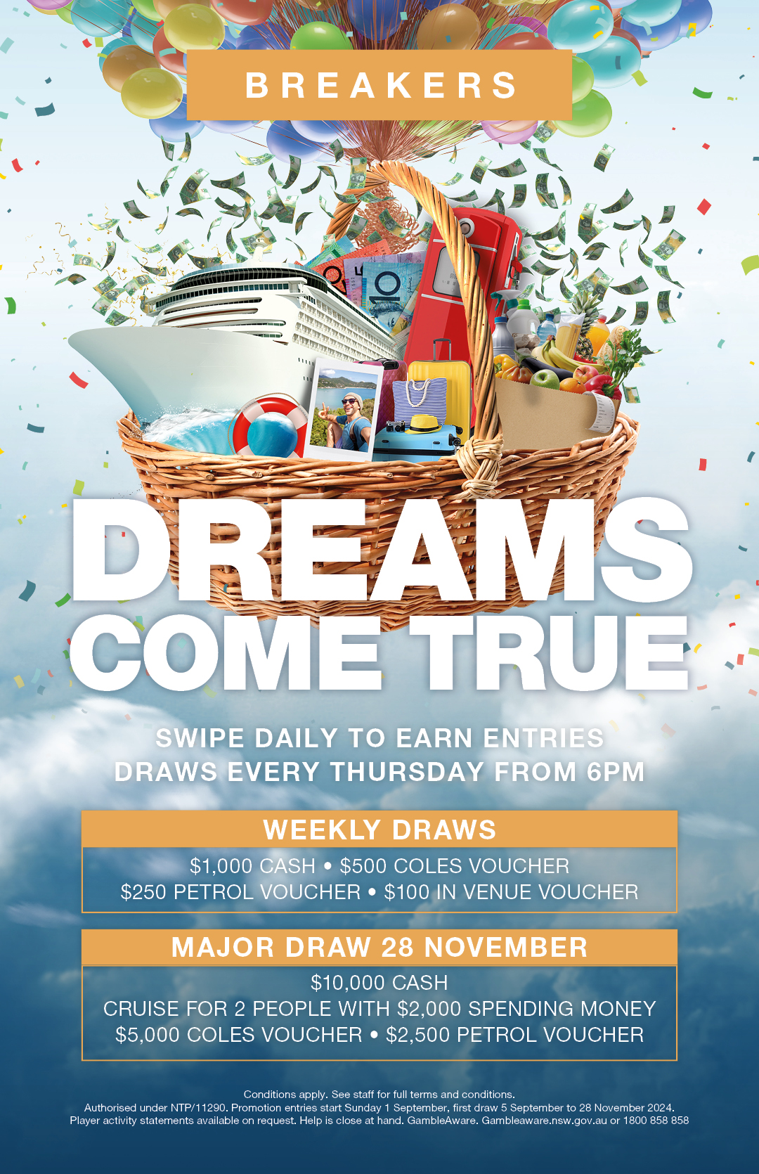 Breakers Country Club - Breakers Golf Club - Dreams Come True Promotion - illustration b94143a6-fda3-4dd6-946b-505b642aebd9