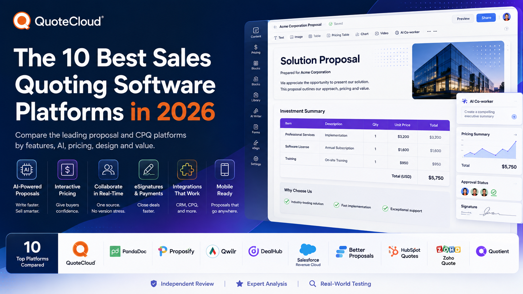 Corporate Interactive - Business Software Developer - QuoteCloud — Best Overall Sales Quoting &amp; Proposal Platform - illustration c9374f4e-94b6-484c-853f-1f55a72b9088