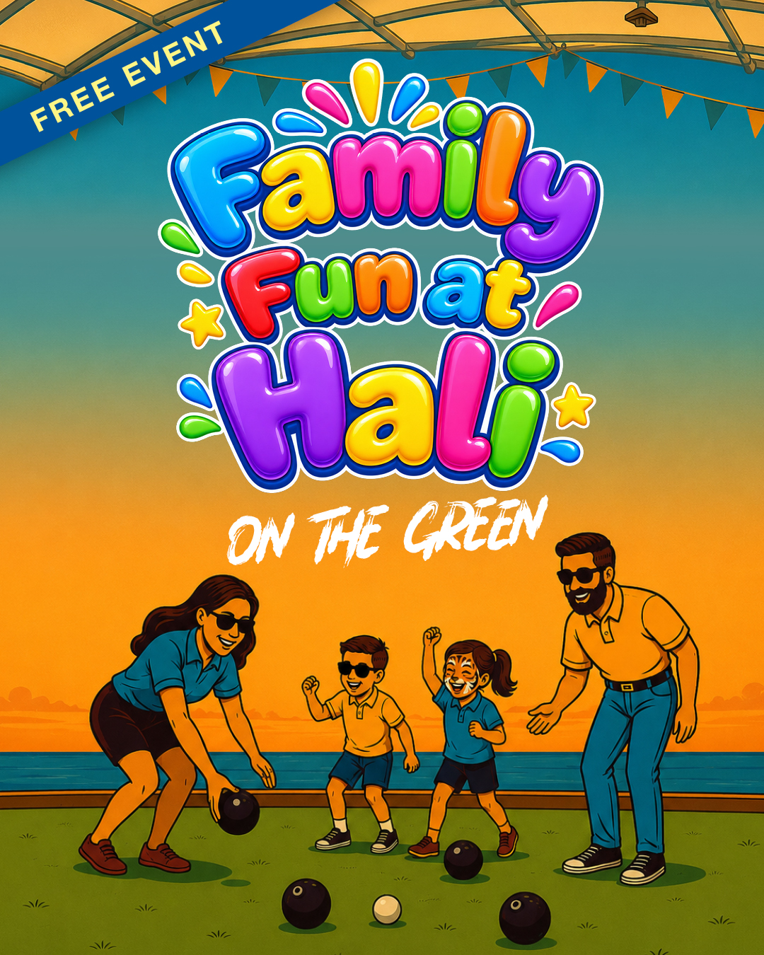 Hali Bowling Club | NSW Central Coast | Bar in Budgewoi | Central Coast pubs | Restaurants Central Coast | Best restaurants Central  Coast - Barefoot Bowls - illustration b381c38e-edaa-4b6b-9e3d-5f1b5377250d