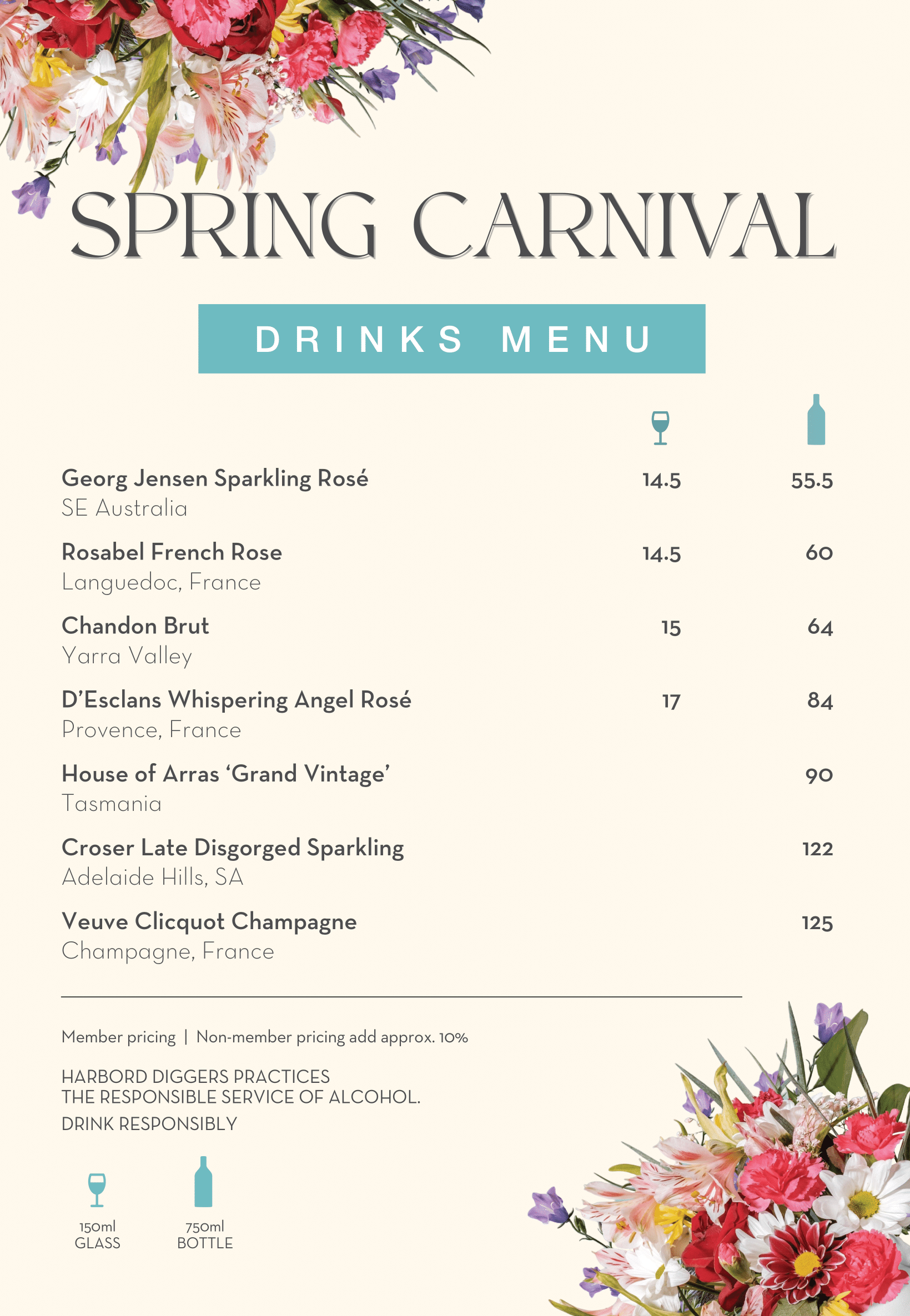 Harbord Diggers | Community groups Northern Beaches | Charities Sydney | Charities Northern Beaches - SPRING CARNIVAL MENU - illustration cfac170b-b336-48ed-9126-e7d2e3263f77